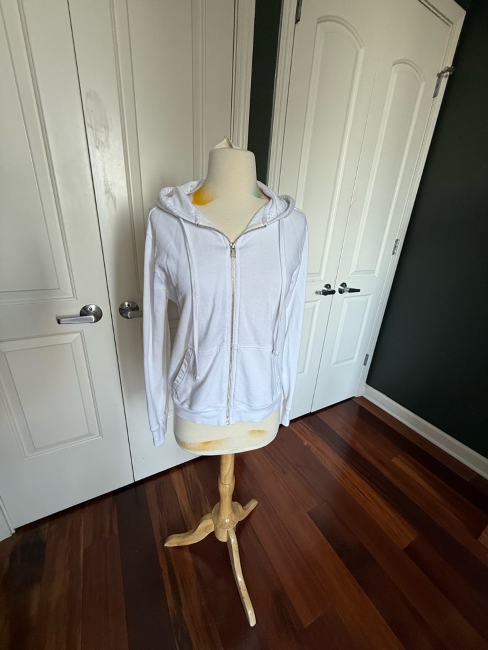 Zadig&Voltair White Women’s Zip-Up Hoodie Size S